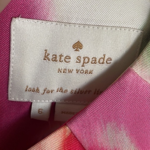 NWT Kate Spade WATERCOLOR Bowden Dress SIZE 6 $398 new with tags NWT - Picture 4 of 16